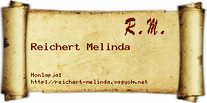 Reichert Melinda névjegykártya
