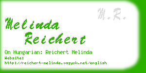 melinda reichert business card